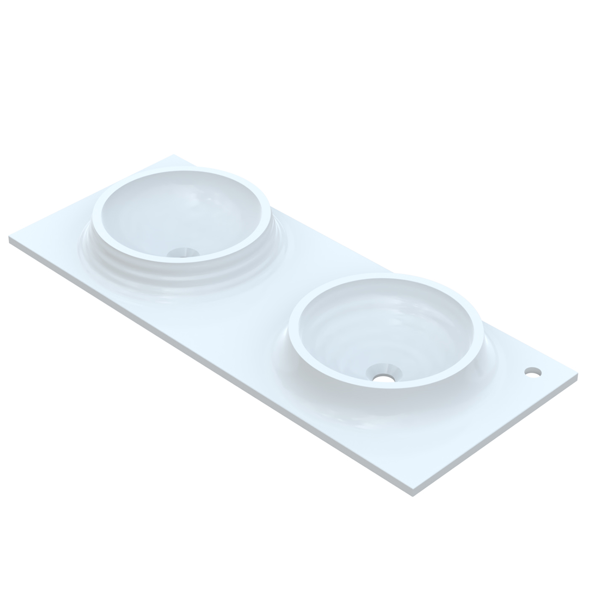 Washbasin Countertop Twin Z Kolekcji Oval Vayer