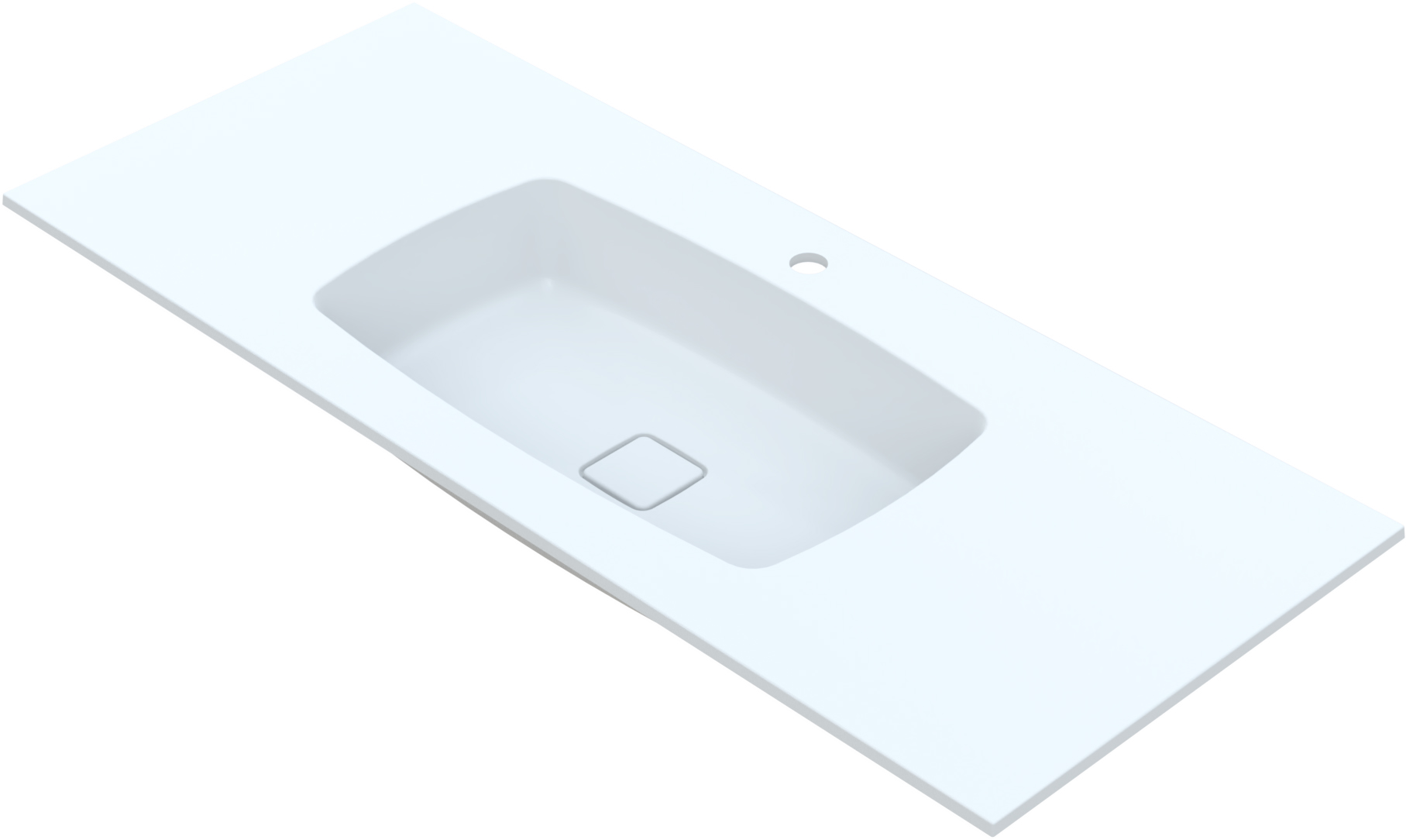 Washbasin Countertop Leo Gładka Z Kolekcji Rock Vayer