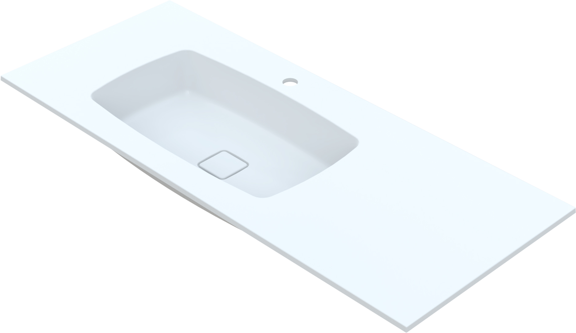 Washbasin Countertop Leo (Left/Right) Gładka Z Kolekcji Rock Vayer