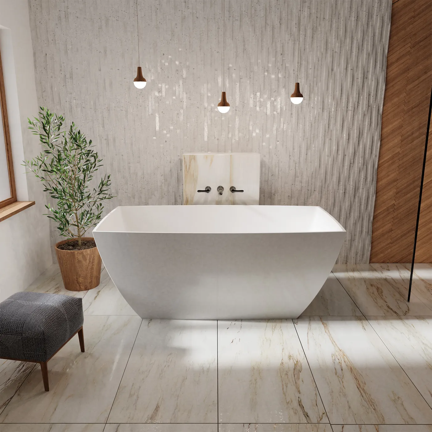 Wanna o spokojnej, monolitycznej bryle